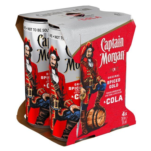 Captain Morgan Spiced Rum &amp;amp; Cola Ready to Drink