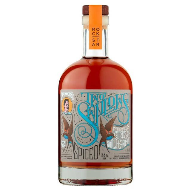 Captn Webb's Two Swallows Spiced Rum 70cl