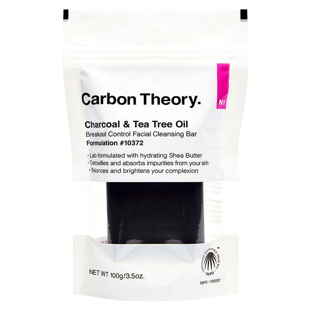 Carbon Theory Anti Breakout Charcoal & Tea Tree Oil Cleansing Bar