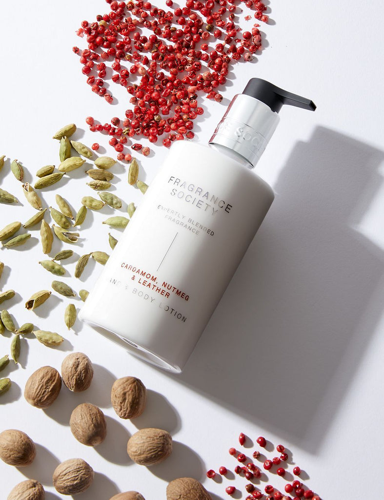 Cardamom, Nutmeg & Leather Hand & Body Lotion 265ml