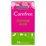 Carefree Breathable Pantyliners with Aloe Single Wrapped   20 per pack