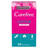 Carefree Cotton Breathable Pantyliners Single Wrapped   20 per pack