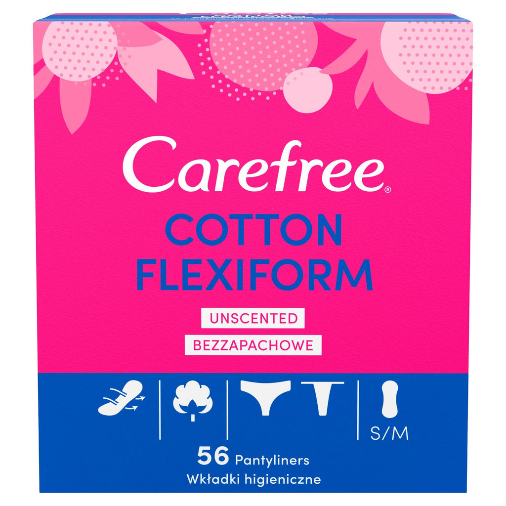 Carefree Normal with Cotton Extract 56 Pantyliners