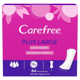 Carefree Plus Large Light Scent Pantyliners   64 per pack