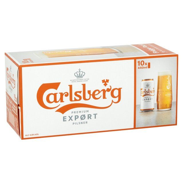 Carlsberg Export Lager Beer Cans   10 x 440ml