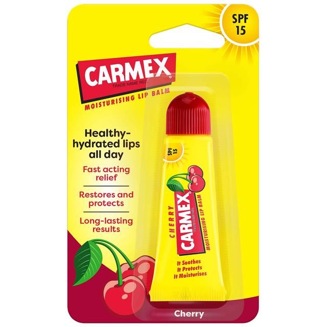 Carmex Cherry Lip Balm Tube SPF15   10g