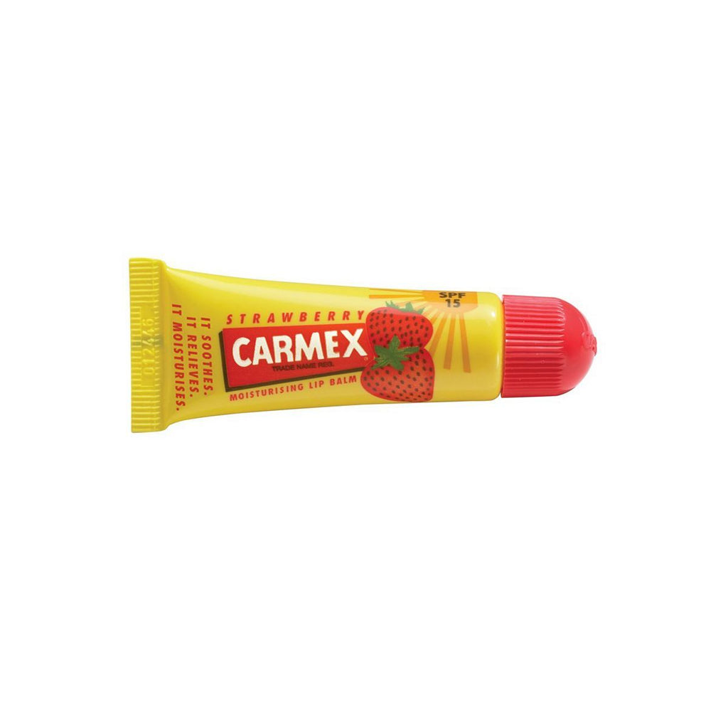 Carmex Strawberry Lip Balm SPF15 Tube 10g