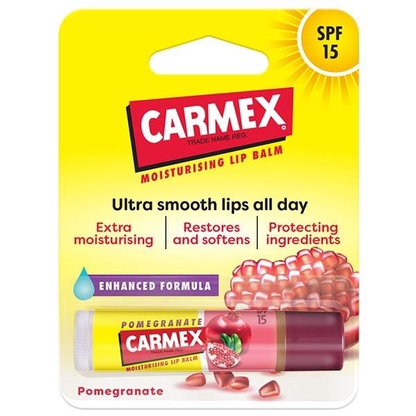 Carmex Ultra Moisturising Lip Balm Pomegranate SPF 15 4.25g