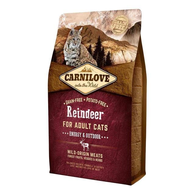 Carnilove Grain Free Adult Reindeer Energy & Outdoor Dry Cat Food   2kg