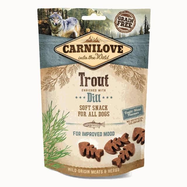 Carnilove Trout with Dill Semi Moist Dog Treats   200g