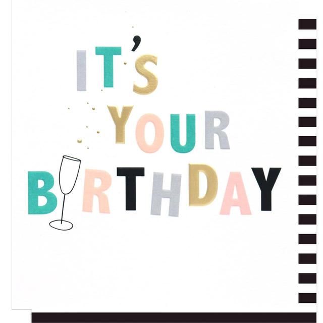 Caroline Gardner Bubbly Birthday Card