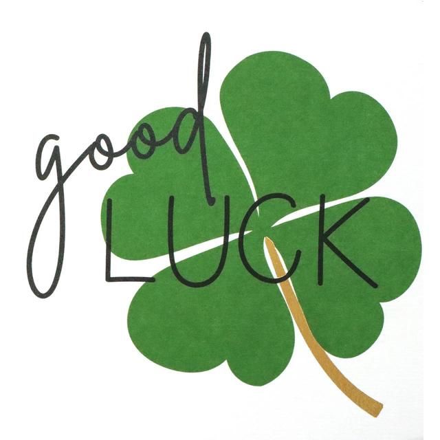 Caroline Gardner Good Luck Clover Card