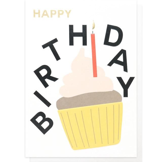 Caroline Gardner Happy Birthday Cupcake Card