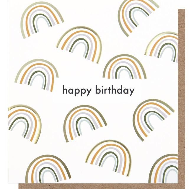 Caroline Gardner Happy Birthday Rainbows Card