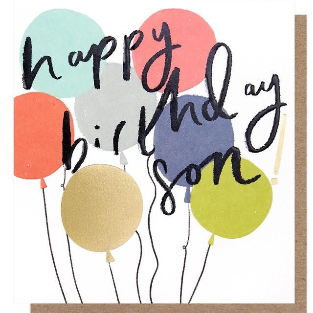 Caroline Gardner Happy Birthday Son Balloons Card