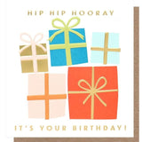 Caroline Gardner Happy Birthday Stacked Presents Card