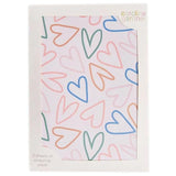 Caroline Gardner Hearts Gift Wrap Sheets   2 per pack