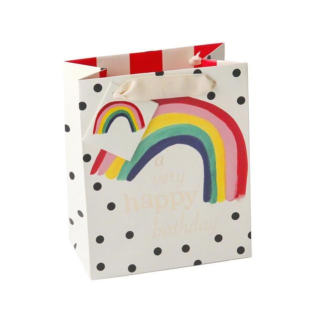 Caroline Gardner Rainbow Gift Bag, Medium 23X19cm