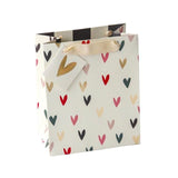 Caroline Gardner Scattered Hearts Gift Bag, Medium 23X19cm