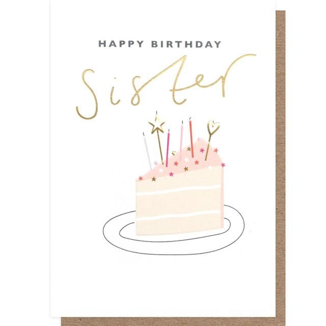 Caroline Gardner Sister Cake Birthday Card