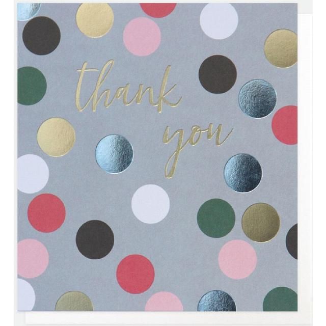 Caroline Gardner Thank You Grey Spots Card