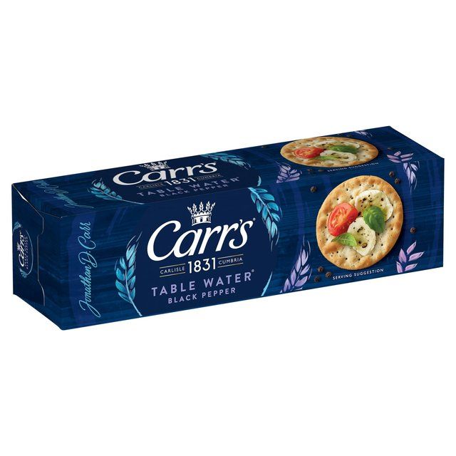 Carr's Table Water Cracked Black Pepper Crackers   125g