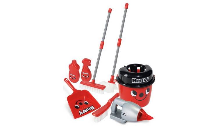 Casdon Deluxe Toy Henry Vacuum Cleaner & Cleaning Trolley