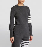 Cashmere 4-Bar Sweater