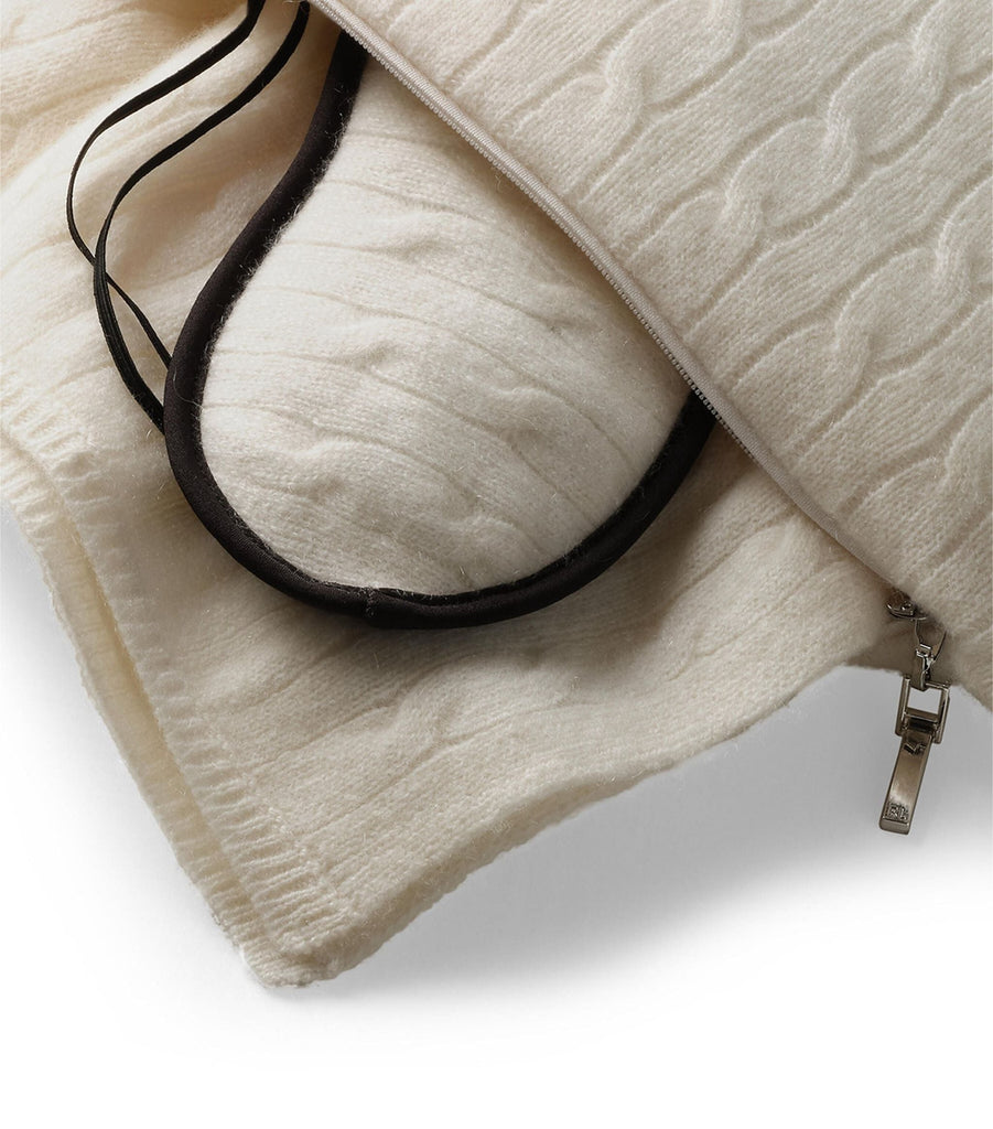 Cashmere Cable-Knit Travel Set