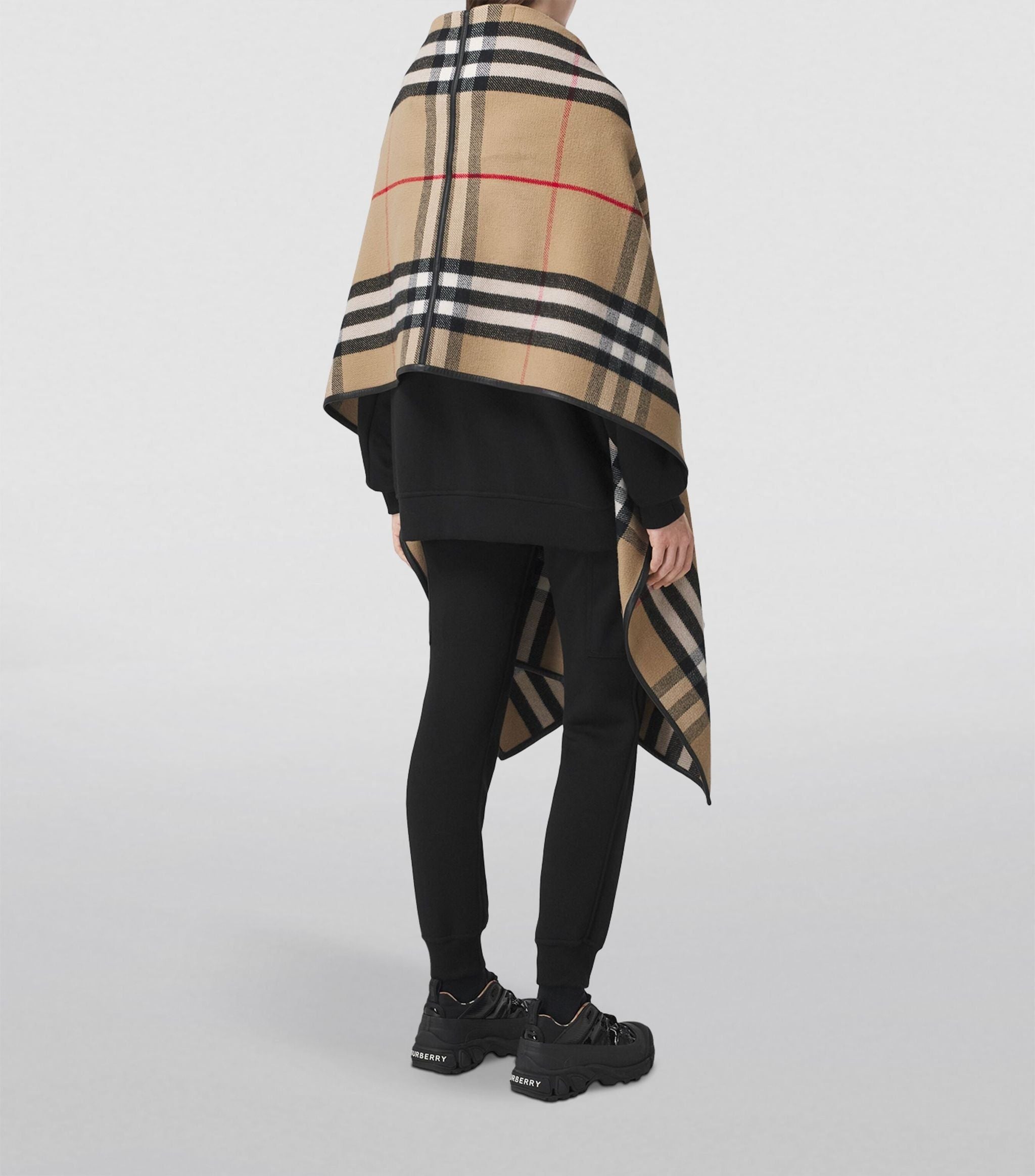 Cashmere Check Cape