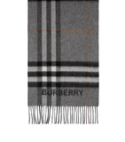 Cashmere Contrast-Check Scarf