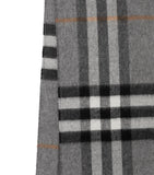 Cashmere Contrast-Check Scarf