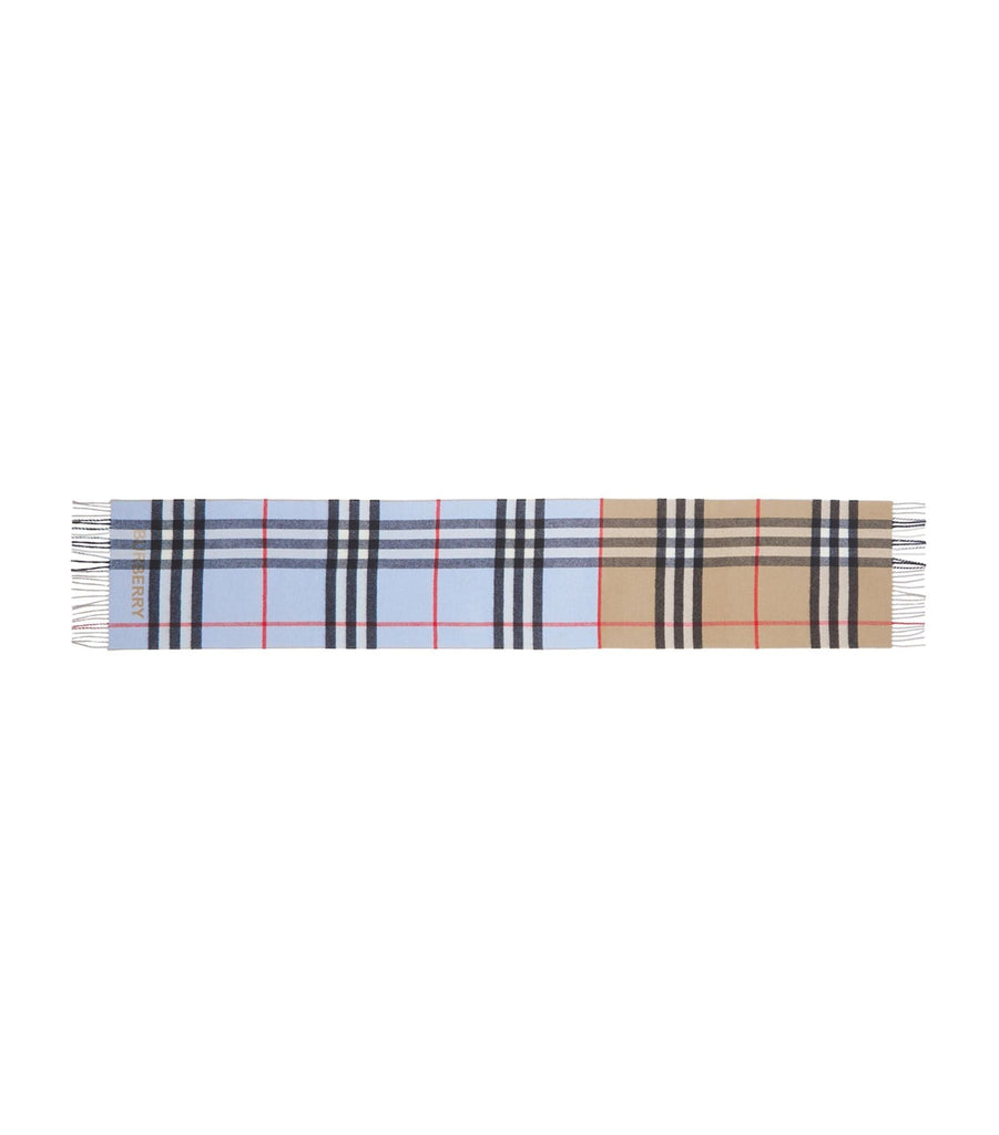 Cashmere Contrast Check Scarf