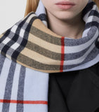 Cashmere Contrast Check Scarf