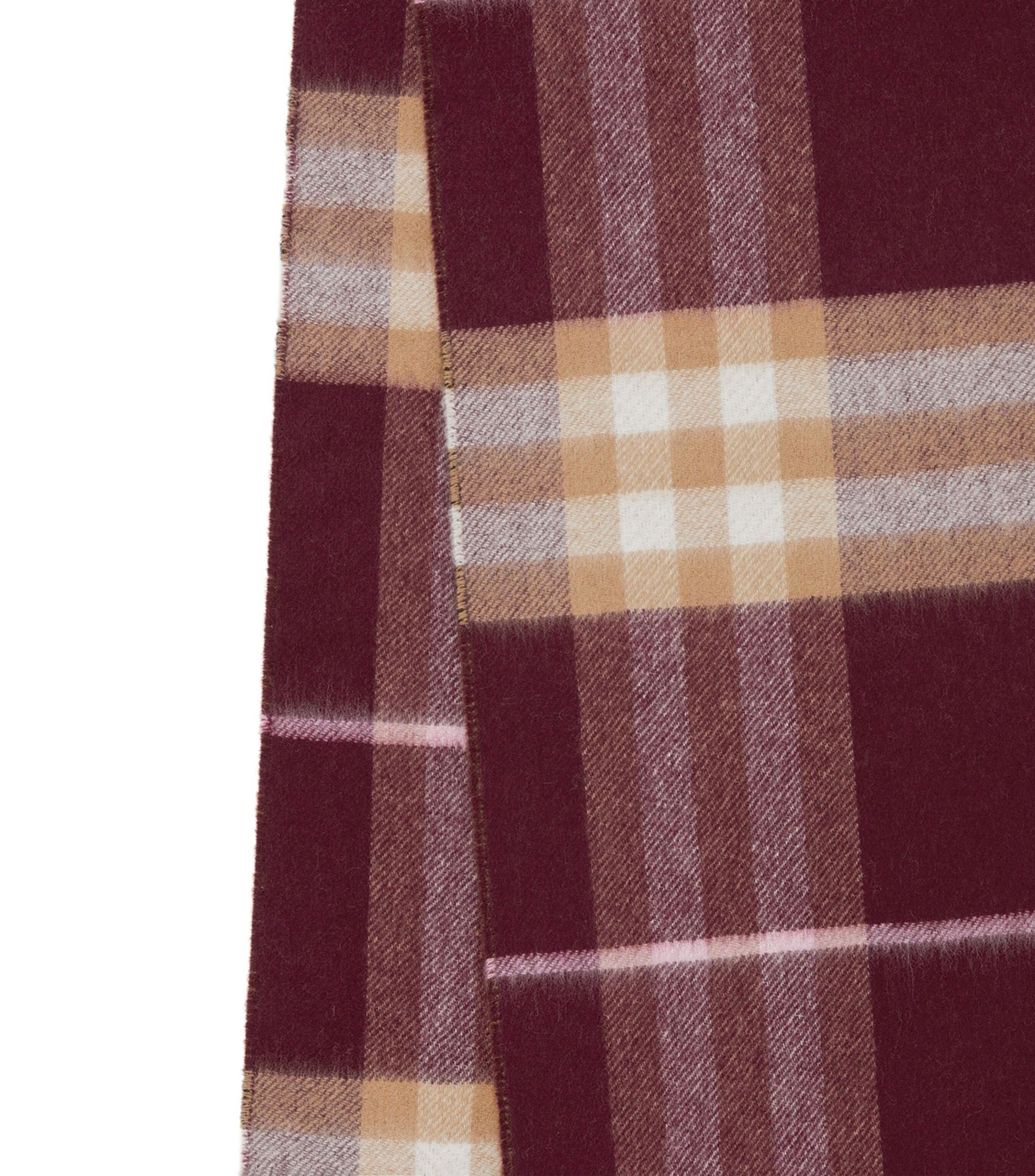 Cashmere Contrast Check Scarf