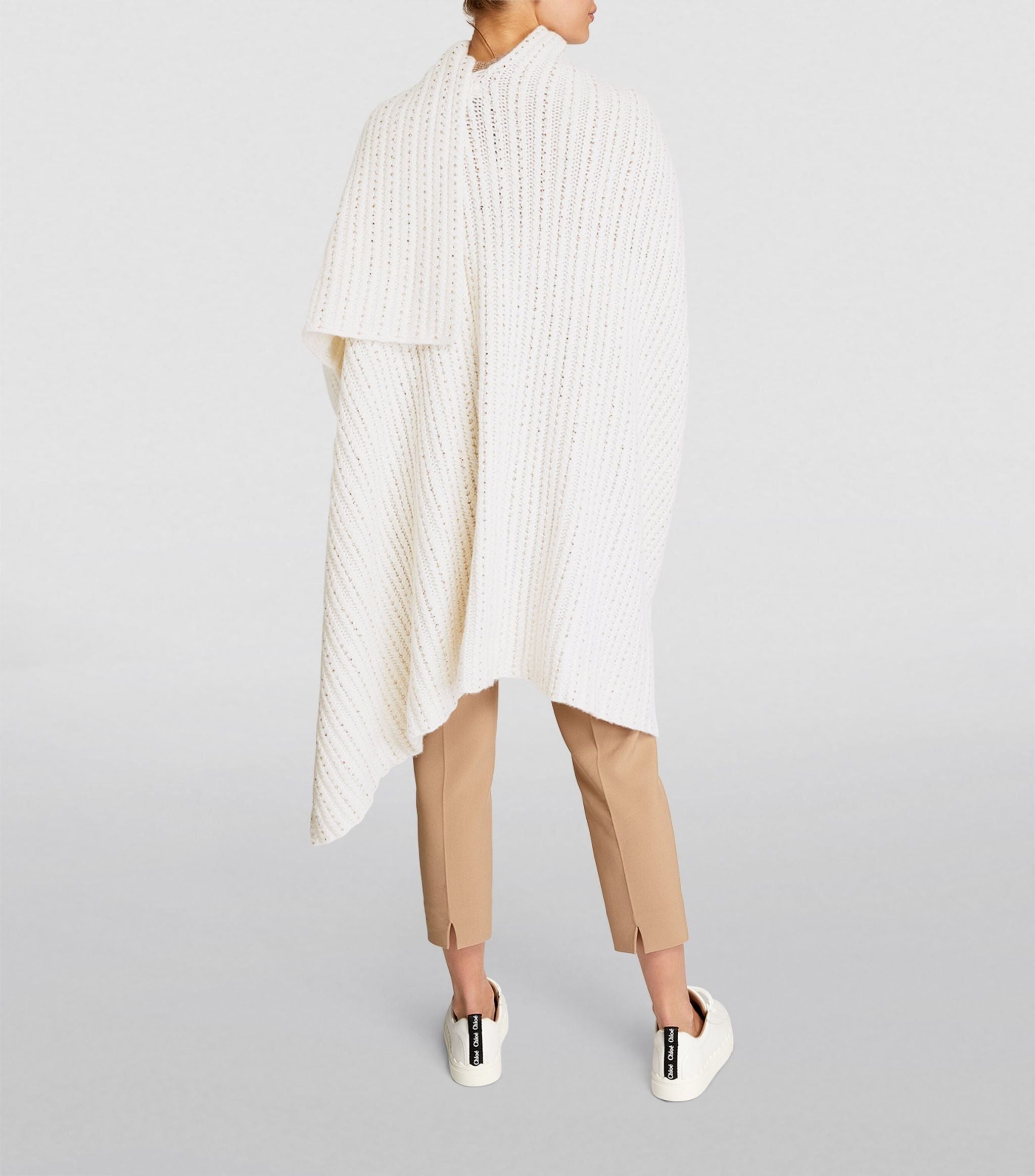 Cashmere Crystal-Embellished Cape