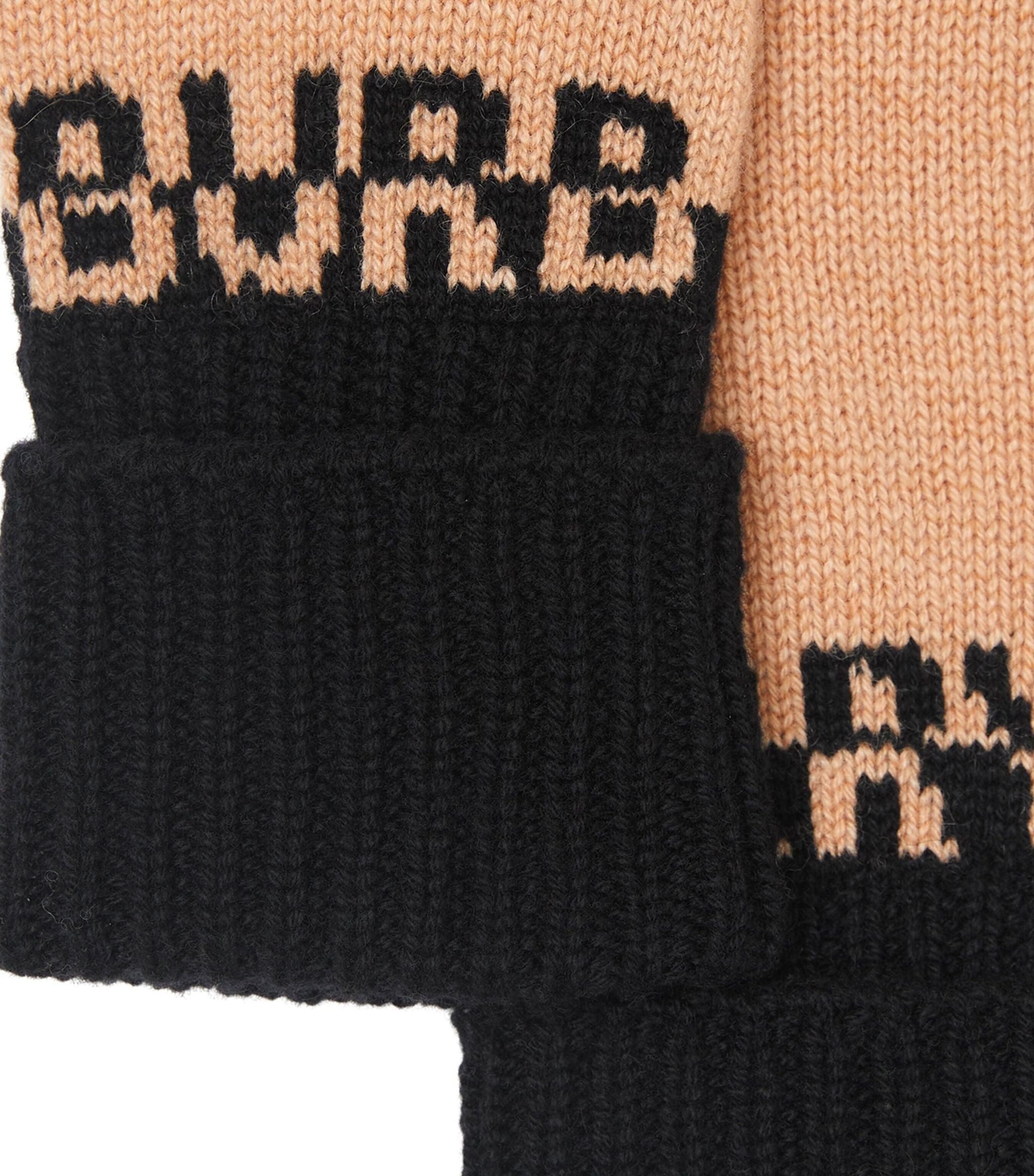 Cashmere Logo Gloves