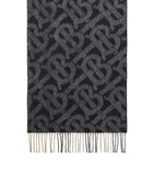 Cashmere Reversible Monogram Scarf