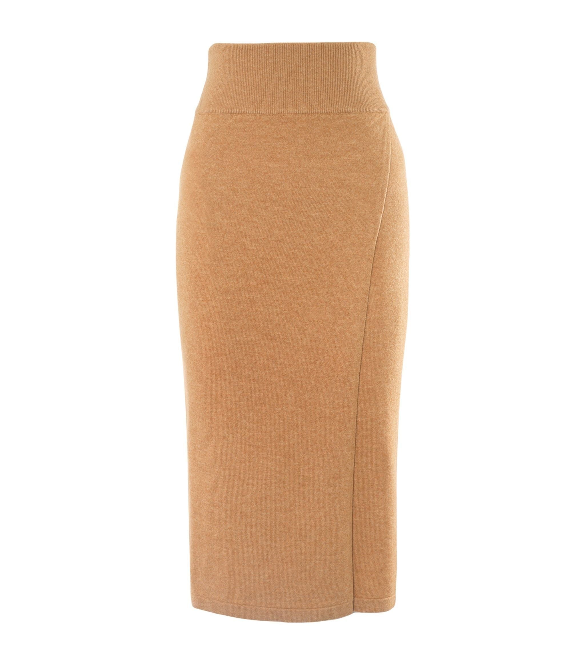 Cashmere-Wool Lucia Wrap Skirt