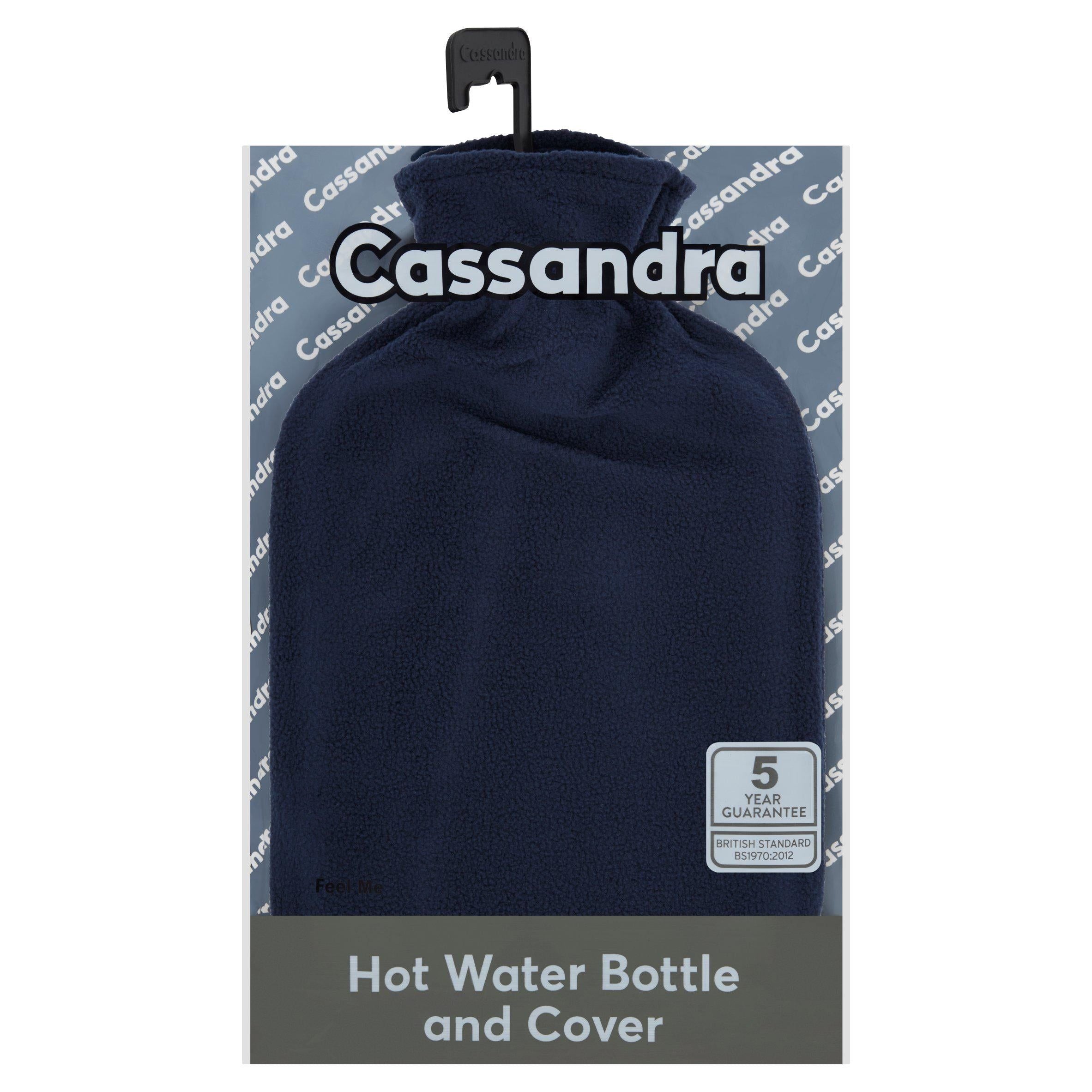 Cassandra Plain Fleece Hot Water Bottle &amp;amp; Cover Set