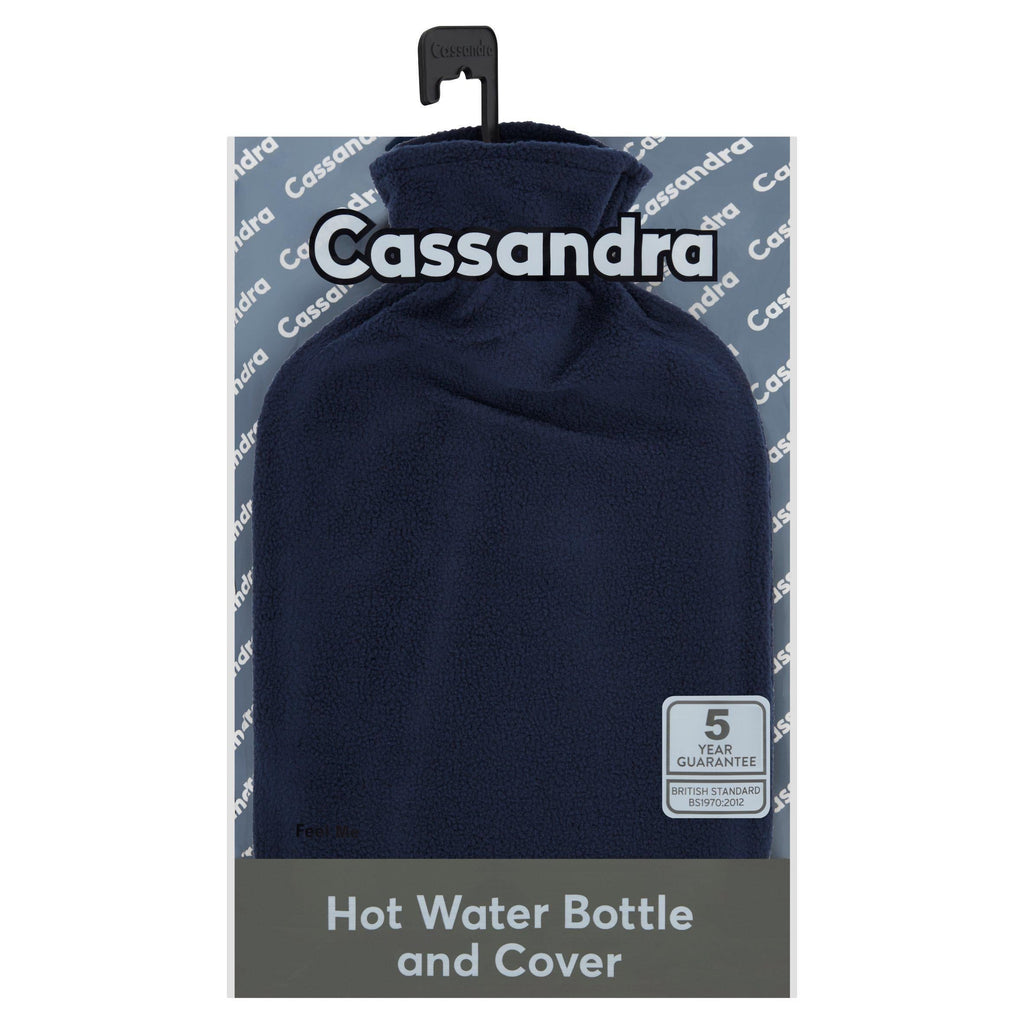 Cassandra Plain Fleece Hot Water Bottle & Cover Set