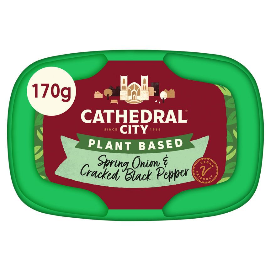 Cathedral City Spring Onion & Cracked Black Pepper Plant Based Alternative to Soft Cheese 170g