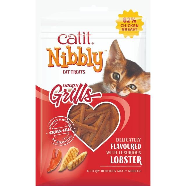 Catit Nibbly Grills Chicken &amp;amp; Lobster Cat Treat   30g