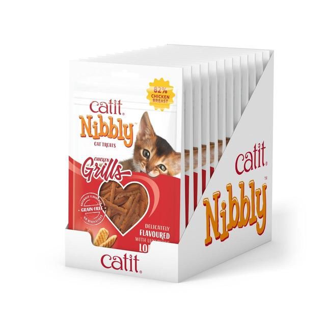 Catit Nibbly Grills Chicken &amp;amp; Lobster Cat Treat   30g