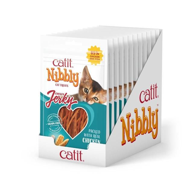 Catit Nibbly Jerk Chicken &amp;amp; Fish Cat Treat   30g