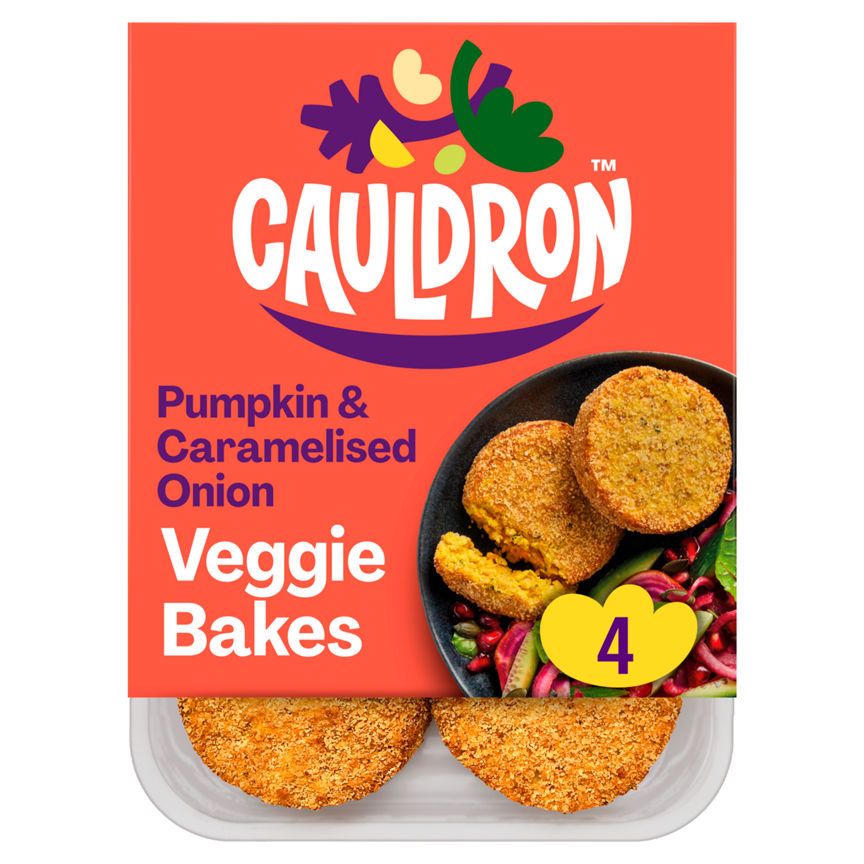 Cauldron 4 Pumpkin & Caramelised Onion Veggie Bakes 200g