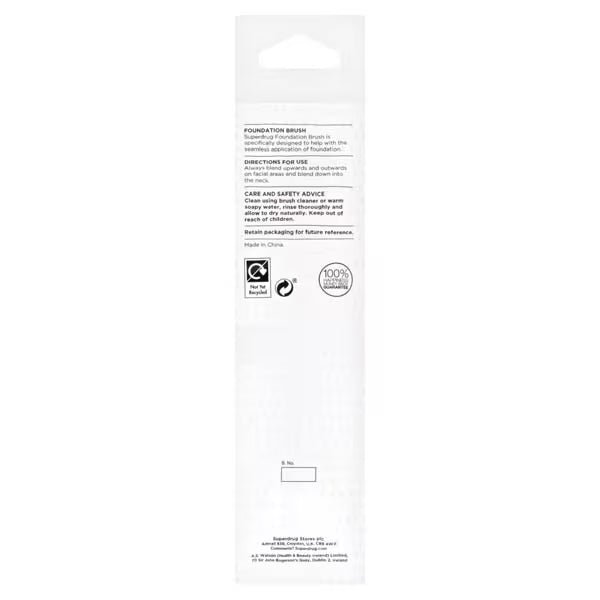 Superdrug foundation brush for makeup application (British brand)