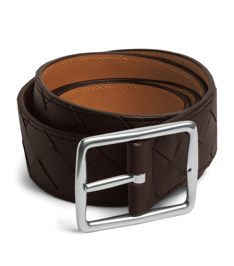 Bottega Veneta Intrecciato reversible leather belt 3.5cm - British product