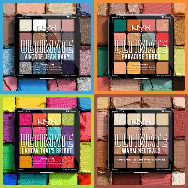 NYX Ultimate Shadow Palette Paradise Shock, imported from the UK