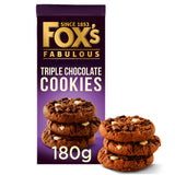 Fox's Biscuits Chunkie Triple Chocolate Cookies 180g Biscuit barrel Sainsburys   